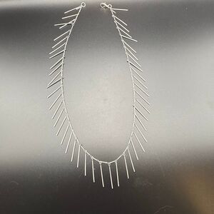 Matte Pewter Chain with Dangles, NEW, 20”, Handmade